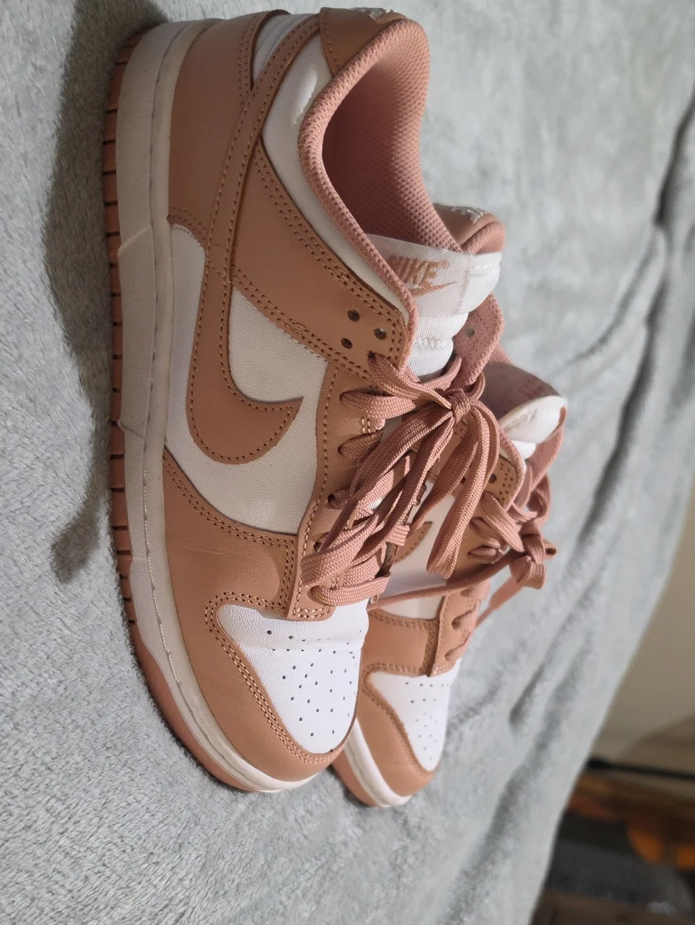 Nike Women’s Low-Top Sneakers in Dusty Rose and White